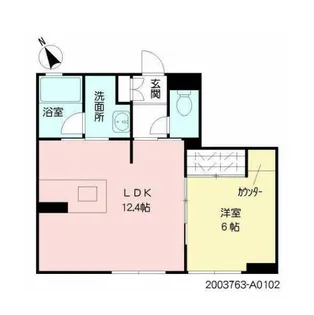モンブラン新町【1階】の間取り