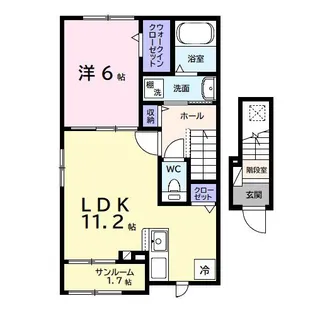 アネックス ワン【2階】の間取り