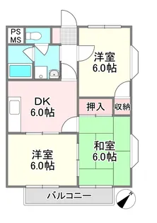 シャトル関根【2階】の間取り