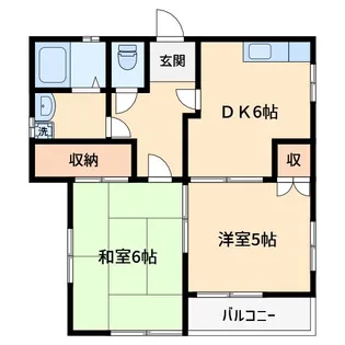 メゾンノース【2階】の間取り