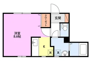 モンレーブ【1階】の間取り