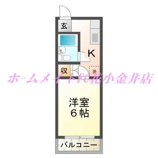 フローレ花小金井【2階】の間取り