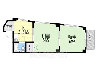 メゾン末鷹【1階】の間取り