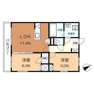 セドルドゥ武蔵小杉【3階】の間取り