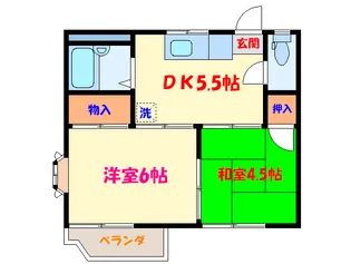 コーポ神山【2階】の間取り