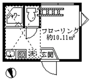 フェリスパステル【1階】の間取り