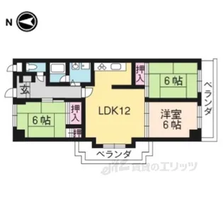 ライフプラザ河原町今出川【7階】の間取り