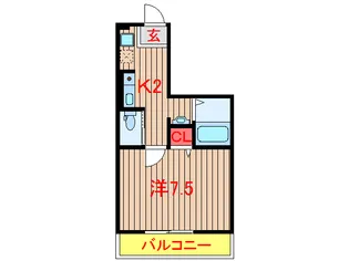 オリエンタルコート高根台【1階】の間取り