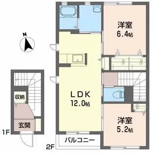 メゾンドール【2階】の間取り
