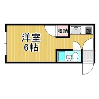 コーポウエスト【1階】の間取り