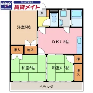 シティライフあさひ【2階】の間取り