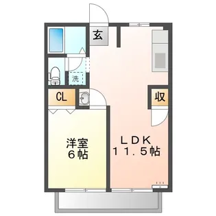 ニューシティサンビーム【2階】の間取り