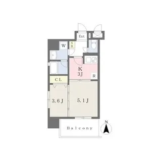 カレント茶屋が坂【10階】の間取り