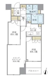 大崎ウエストシティタワーズWEST【11階】の間取り