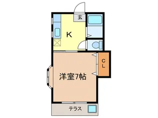 ハイコムタカ【1階】の間取り