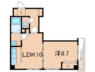 メモリ-岡本【3階】の間取り