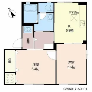 サンヒルズ宇佐【1階】の間取り