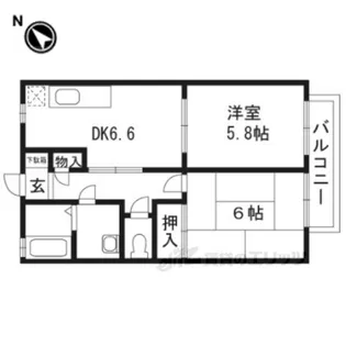 フレール・メゾンA棟【2階】の間取り