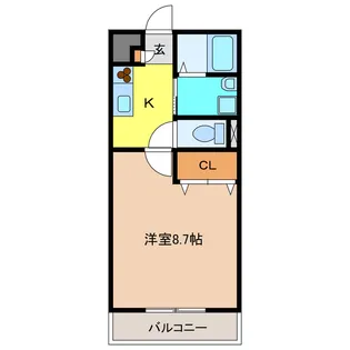 アンプルール リープル プロパティ【2階】の間取り