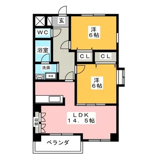 第8田中ビル【4階】の間取り