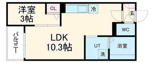 Jack okegawaizumiI【1階】の間取り