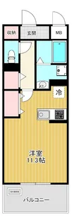 ブライトソレイユタワー【1階】の間取り