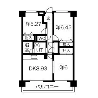 メゾンド鏡島【2階】の間取り