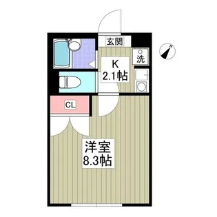 オリーブガーデンB棟【1階】の間取り