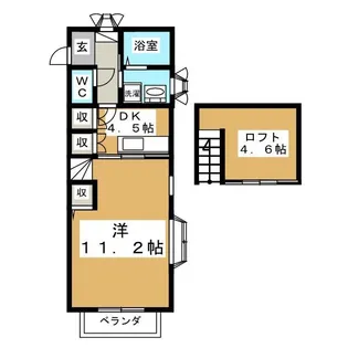 グレオンI【1階】の間取り