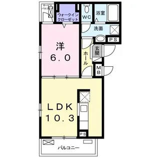 クリスタルメゾン しらかば【3階】の間取り