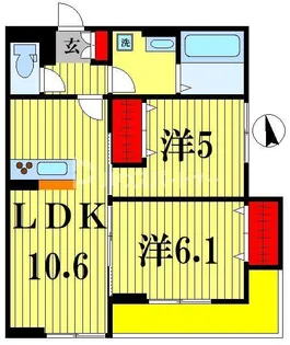 グレイス三郷【3階】の間取り