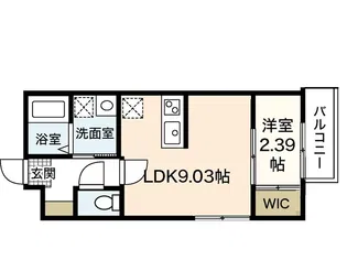 セブンプロート庚午南【2階】の間取り