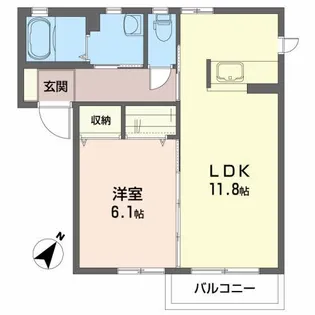 エターナルB【1階】の間取り