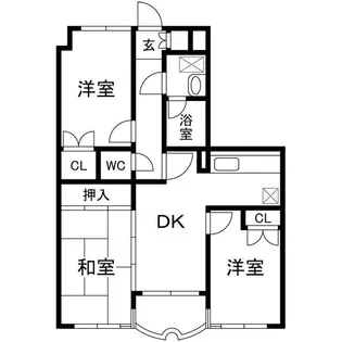 モアグレース竹ノ塚【2階】の間取り