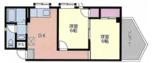 ベルメゾンババ【2階】の間取り