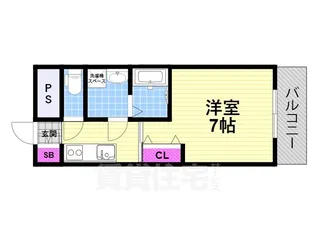 リバーサイド赤井【4階】の間取り