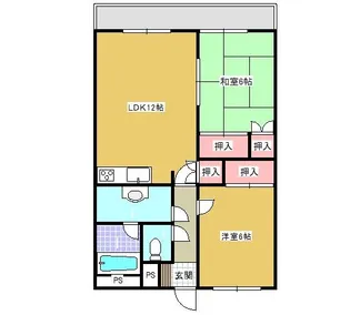 ●フラーリッシュマンション【1階】の間取り