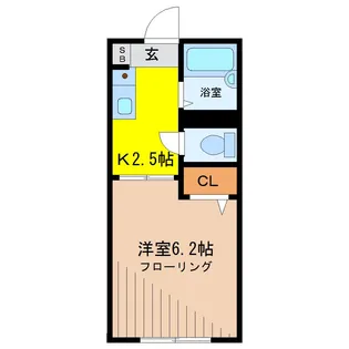 アザリー武蔵野【2階】の間取り