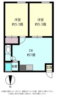 美里ハイツ【1階】の間取り