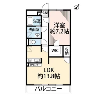 アムール 悠【1階】の間取り