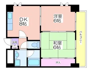 シエーヌパレ【5階】の間取り