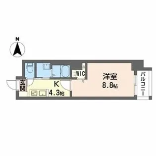 グランテラス港【2階】の間取り