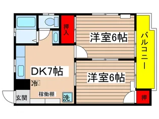 メゾン桃花源【2階】の間取り