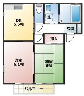 メープルハイツ【2階】の間取り