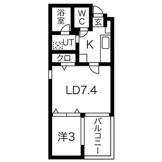 マンダリンコートささしまライブ【4階】の間取り