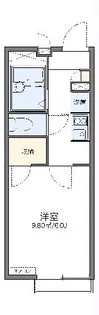 レオパレス西竹【2階】の間取り