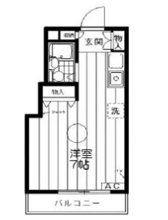ロジマン菊川【2階】の間取り