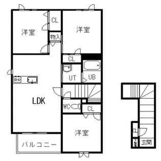 シャーメゾンα VII【2階】の間取り