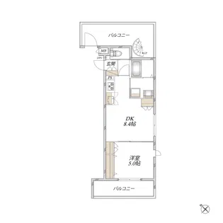 cotton town 横濱【4階】の間取り