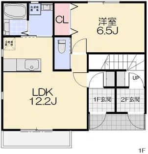 コンフォート・アークB【1階】の間取り